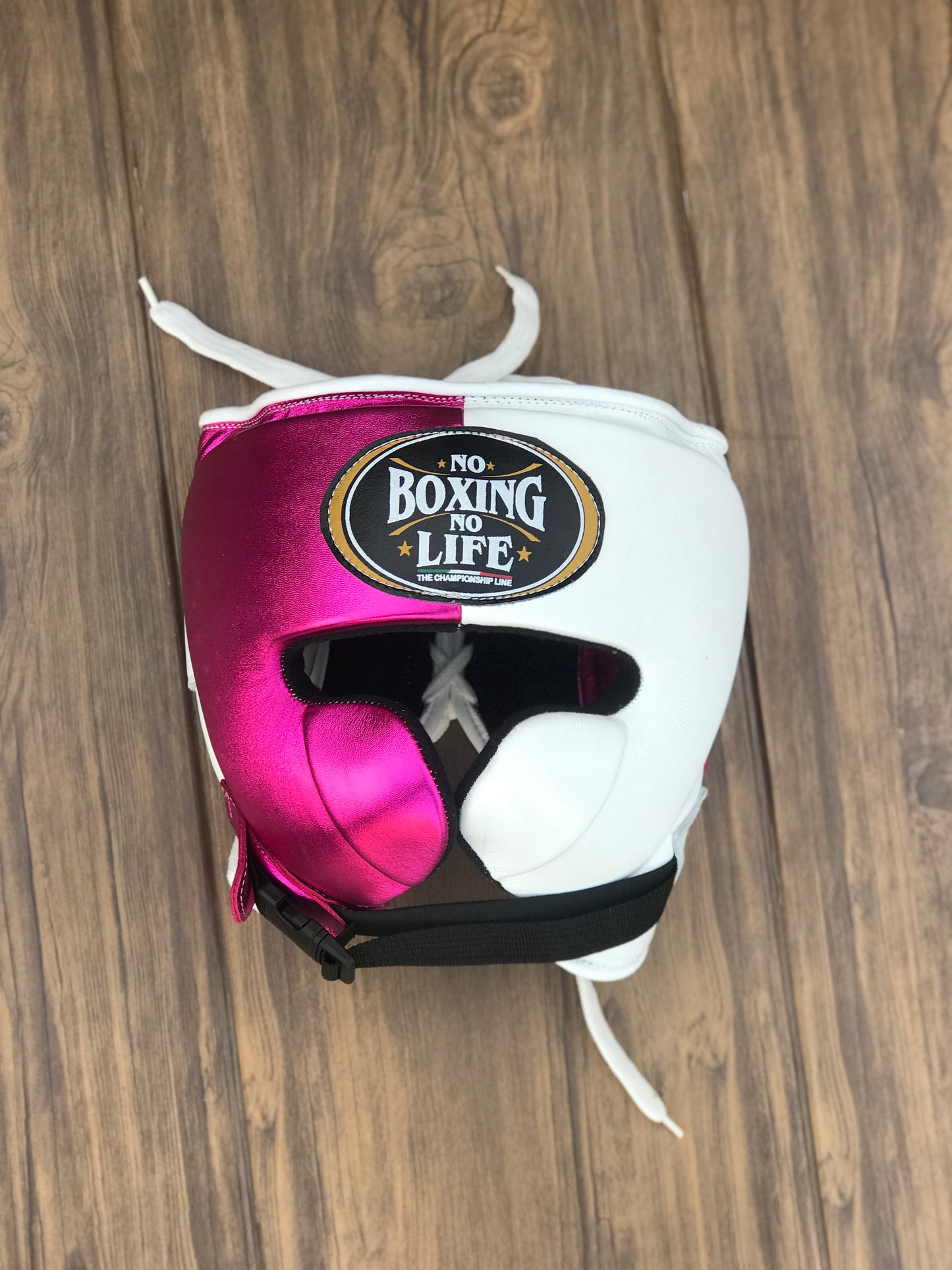 No Boxing No Life set, NBNL White/Pink Boxing set, No Boxing No Life Head Guard