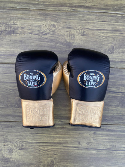 No Boxing No Life set, NBNL Black/Gold Boxing set, No Boxing No Life Head Guard